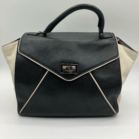 kate spade Handbags - Kate Spade Wesley Place Laurel Black & White Satchel Bag